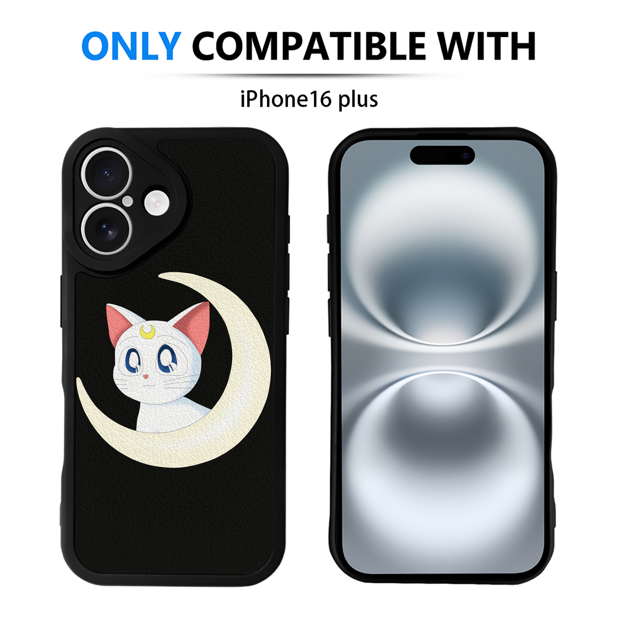 （画像用） 美少女戦士セーラームーン Sailor Moon 【iPhone 16シリーズ対応】シリコンスマホケース（レザー調） 材質：シリコン